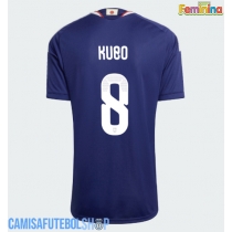 Camisa de time de futebol Japão Takefusa Kubo #8 Replicas 1º Equipamento Feminina Mundo 2026 Manga Curta